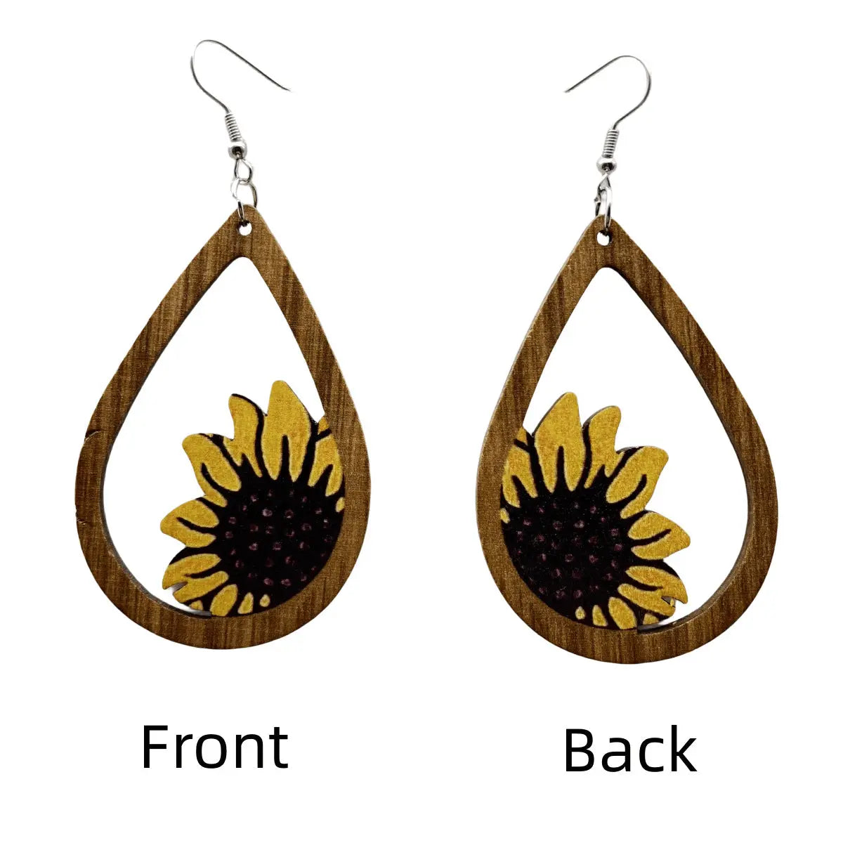 Sunflower Earrings Angel Wishes