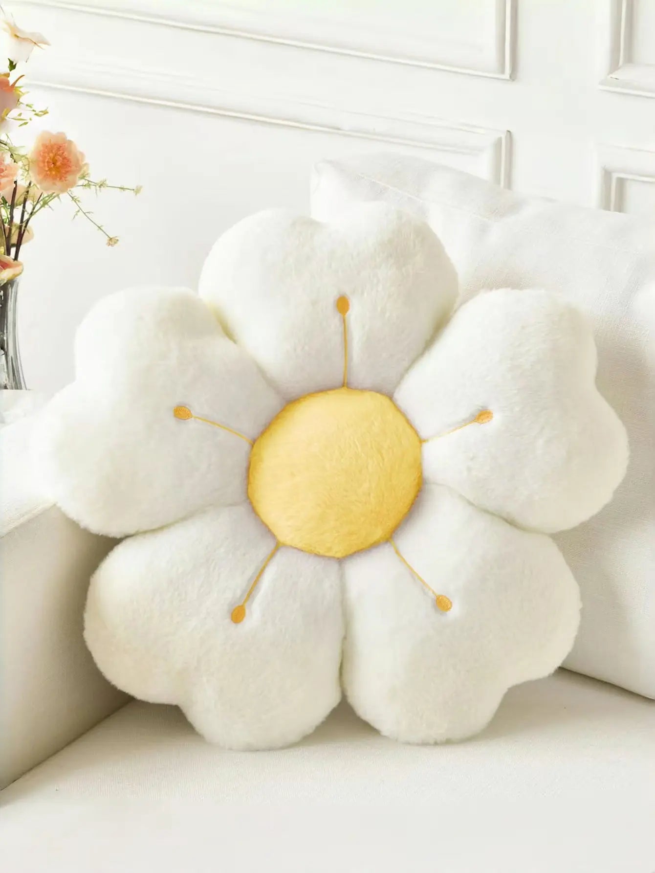 Home Creative Flower Cushion Plush Pillow Angel Wishes
