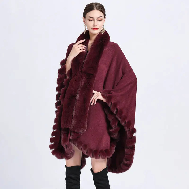 Irregular Oversized Knitted Shawl Cardigan Coat Angel Wishes
