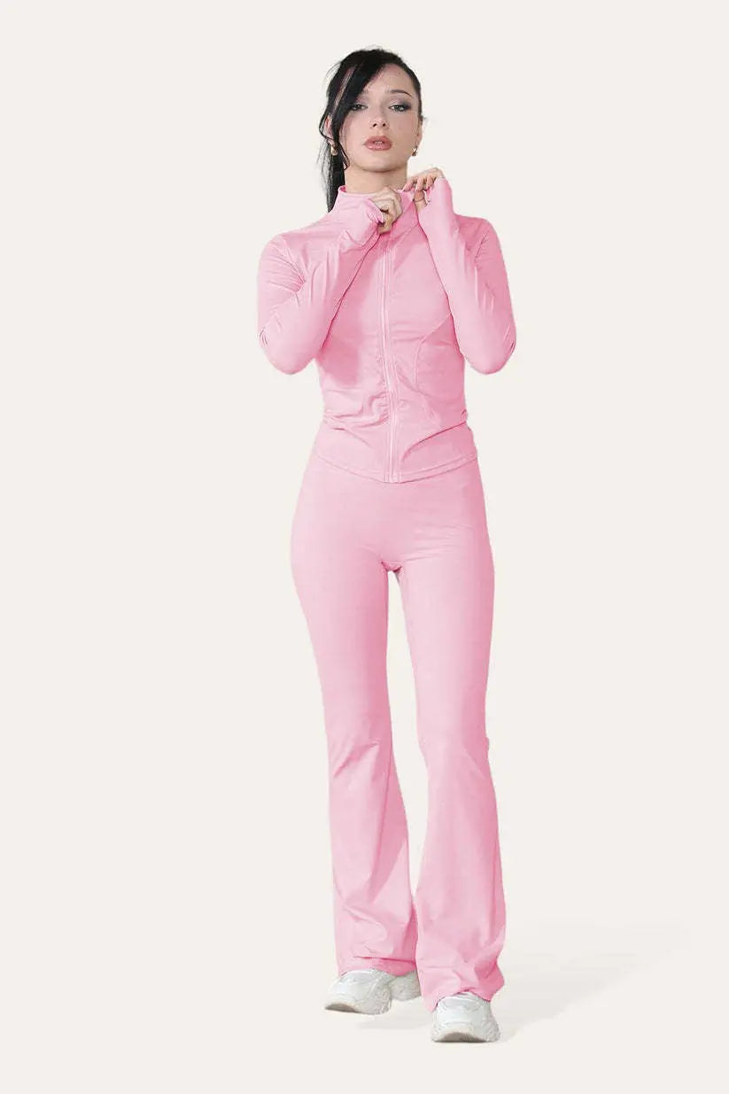 Fitted Activewear Lightweight Top Zip Up Workout - Angel Wishes