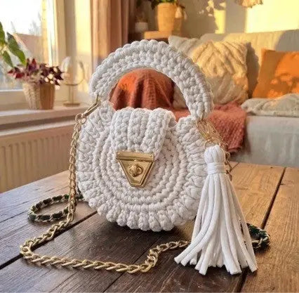 Bohemian Crochet Shoulder Bag - Angel Wishes