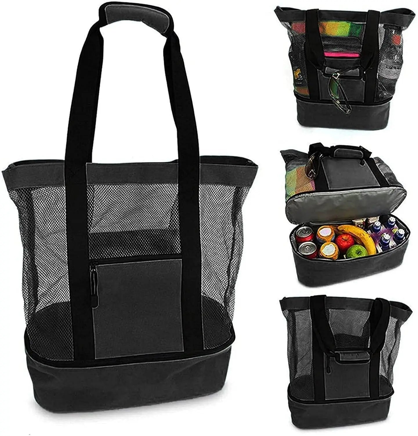Waterproof Beach Bag With Cooler Compartment - Beach Bags Waterproof Sandproof For Women, Pool Bag & Beach Tote Bag Angel Wishes
