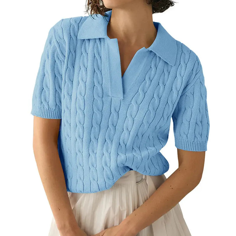 Short sleeved knitted tops Angel Wishes