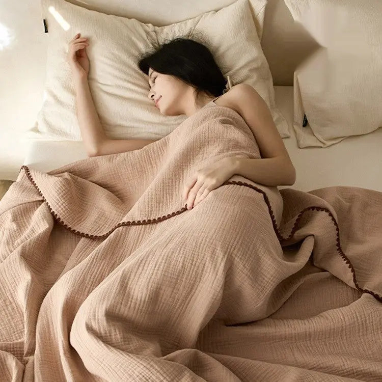 Cotton Five-layer Yarn Multifunctional Blanket Angel Wishes