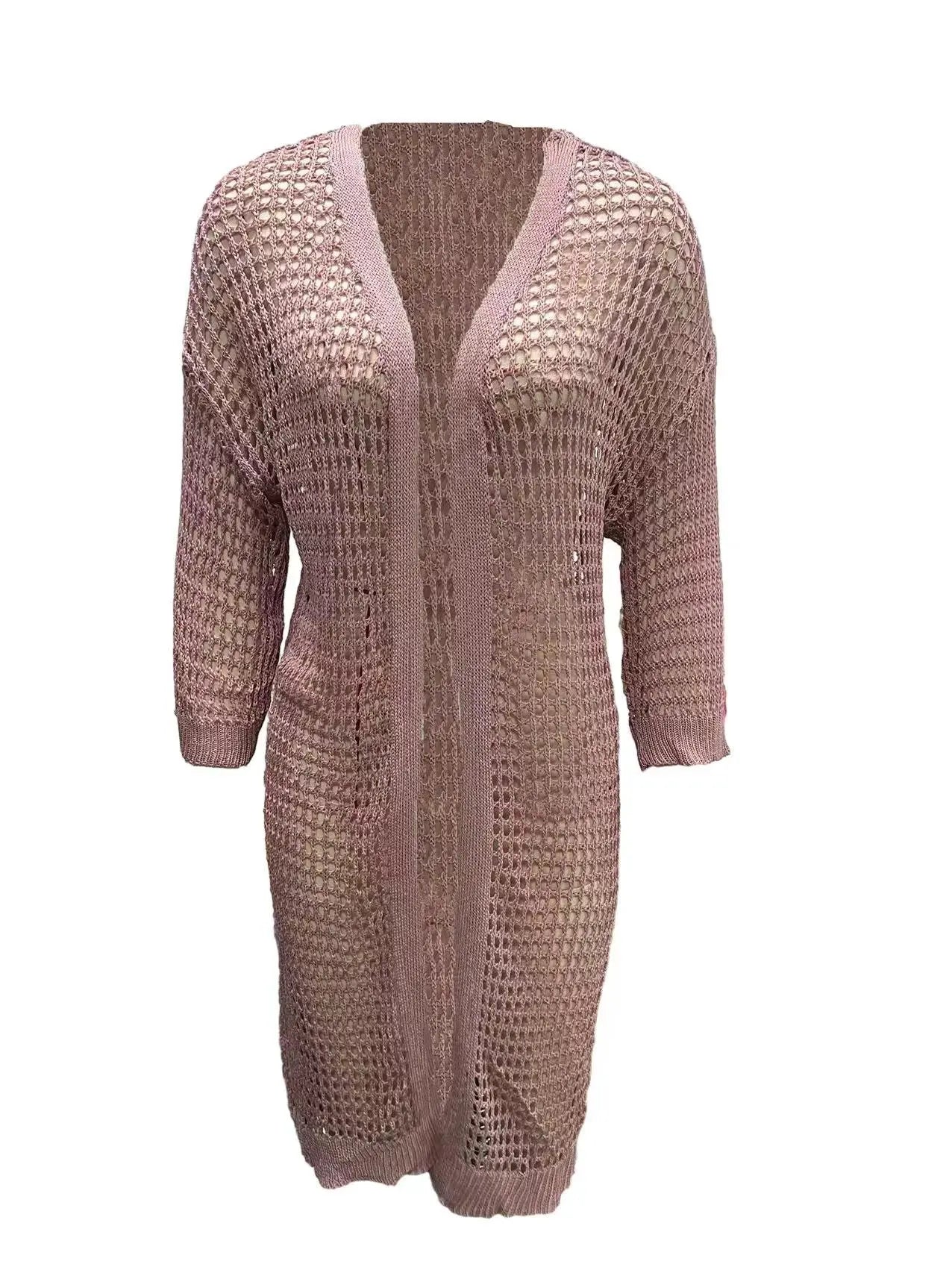 Hollow Knitted Cardigan Angel Wishes