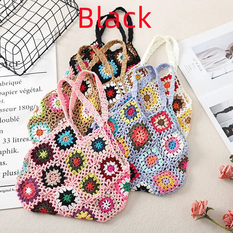 Crochet Weave Bags Vintage Hollow Bag Angel Wishes
