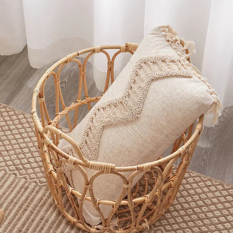 Ins Bohemian Pillow Hand-woven Sofa Cushion Angel Wishes