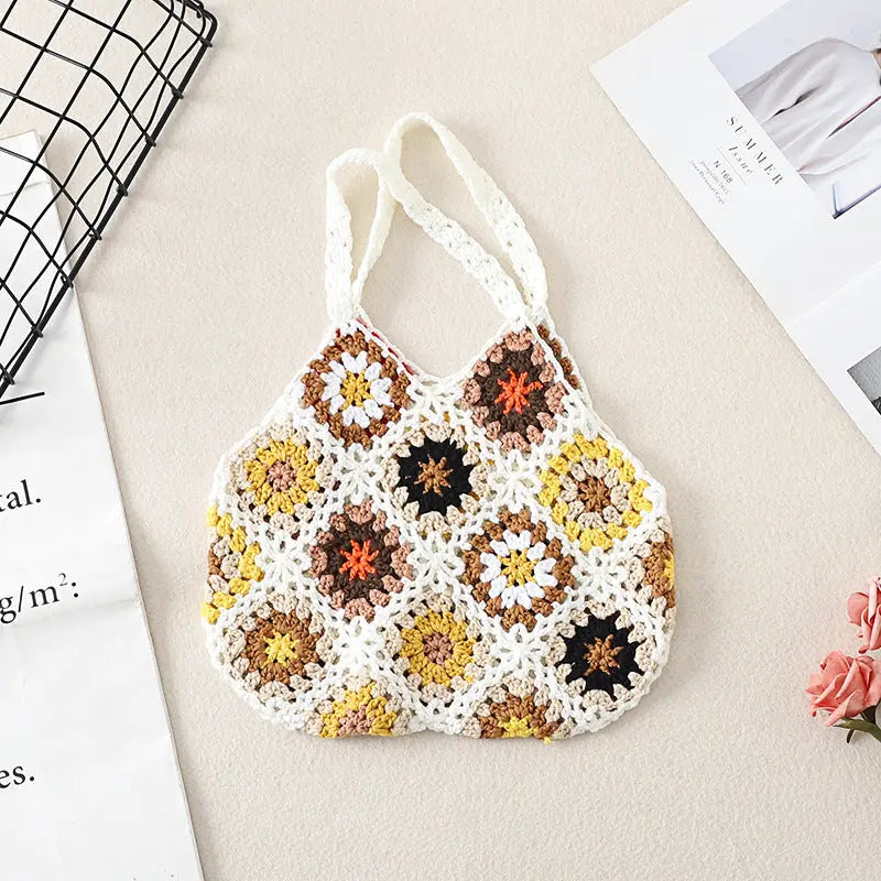 Crochet Weave Bags Vintage Hollow Bag Angel Wishes