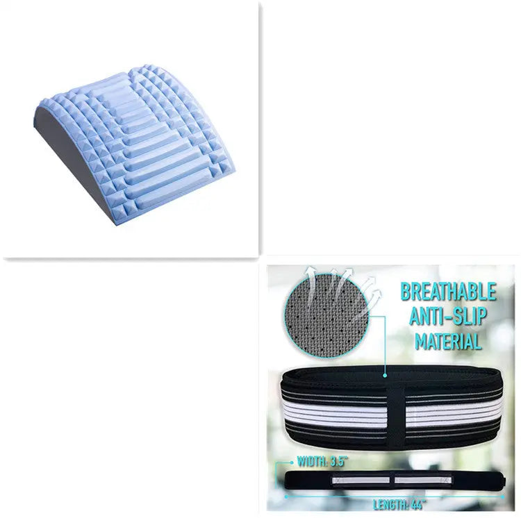 Back Stretcher Pillow Neck Lumbar Support Massager For Neck Waist Back Sciatica Herniated Disc Pain Relief Massage Relaxation Angel Wishes