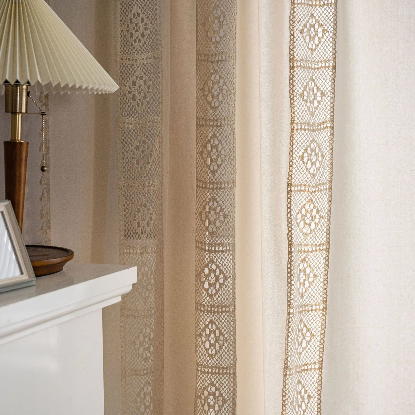 Curtain American Crochet Mesh Finished Product Angel Wishes