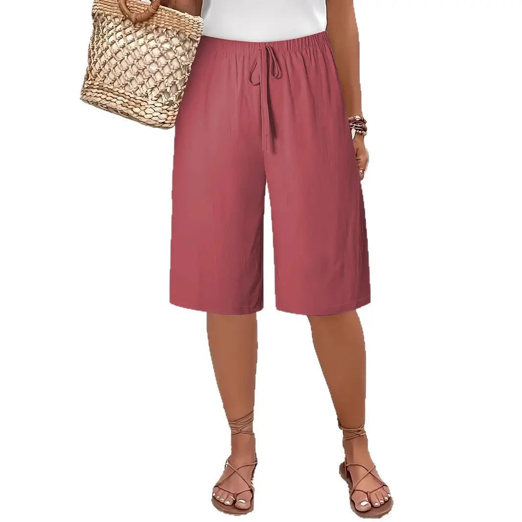 Casual Fashion Solid Colour or Cropped Shorts Angel Wishes