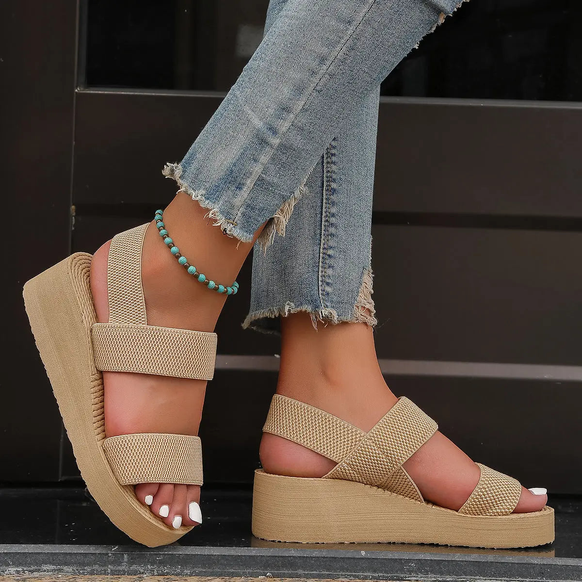 Ins Female Student Height Increasing Sandals Angel Wishes