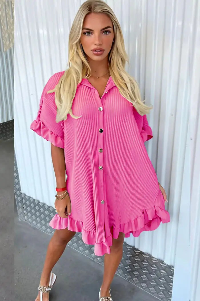 Trendy Ladies Pleated Dress Angel Wishes