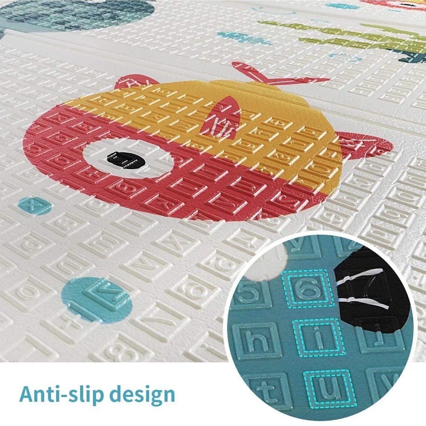 2 Sided Baby Play Mat Reversible Baby Kids Crawling Mat Folding Waterproof Mat Angel Wishes
