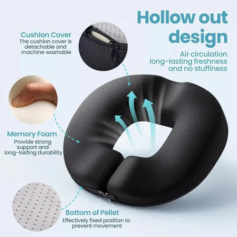 Donut Cushion For Hemorrhoids Coccyx Cushion Tailbone Orthopaedics Pain Relief B Angel Wishes