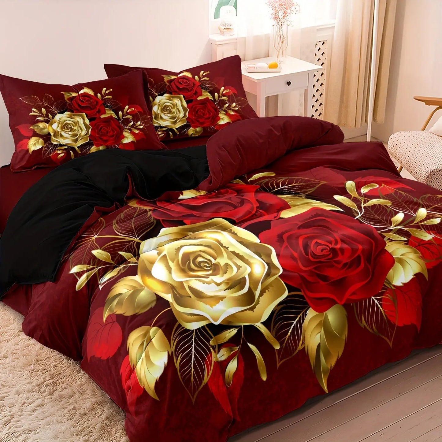 Floral Print Quilt Cover - Angel Wishes