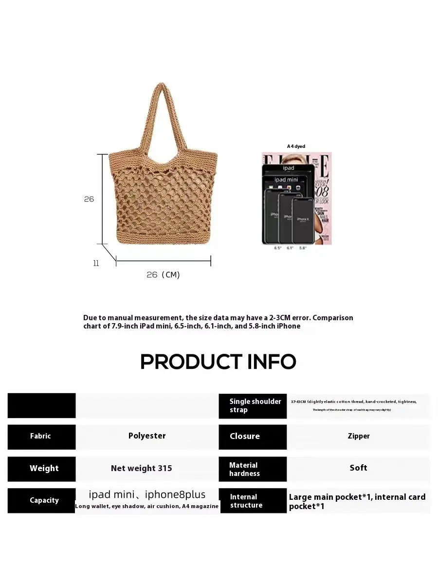 Stylish Straw Woven Tote Bag Angel Wishes