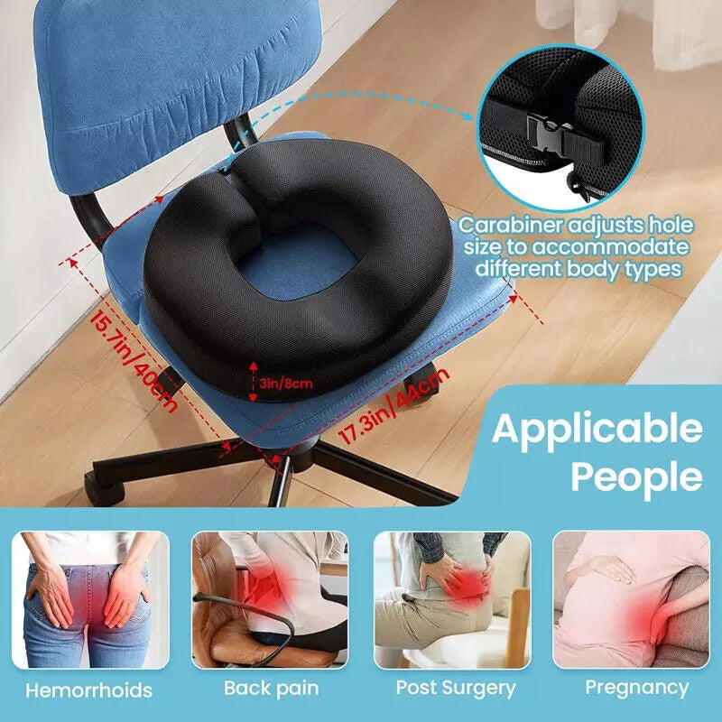 Donut Cushion For Hemorrhoids Coccyx Cushion Tailbone Orthopaedics Pain Relief B Angel Wishes