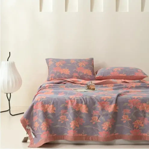 Cotton Gauze Bedding Yarn Bedspread Skin-friendly Breathable Bedding Angel Wishes