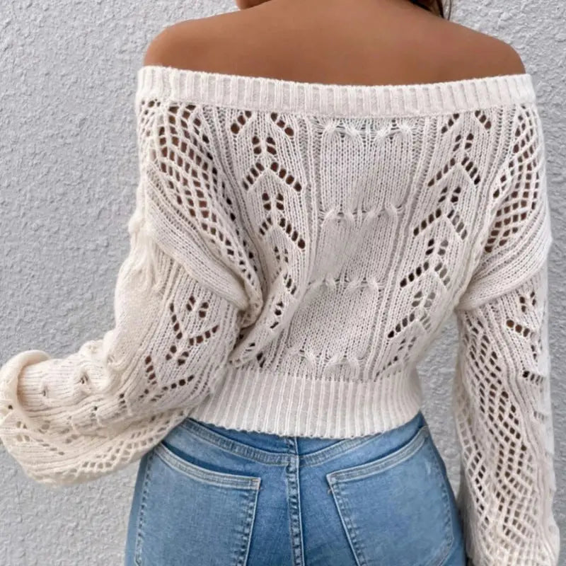 Hollow knitted Stylish top Angel Wishes