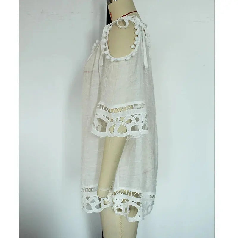 Loose Casual Vacation Beach Sun Protection Suit Swimsuit Cover Up Angel Wishes