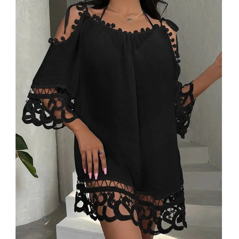 Loose Casual Vacation Beach Sun Protection Suit Swimsuit Cover Up Angel Wishes