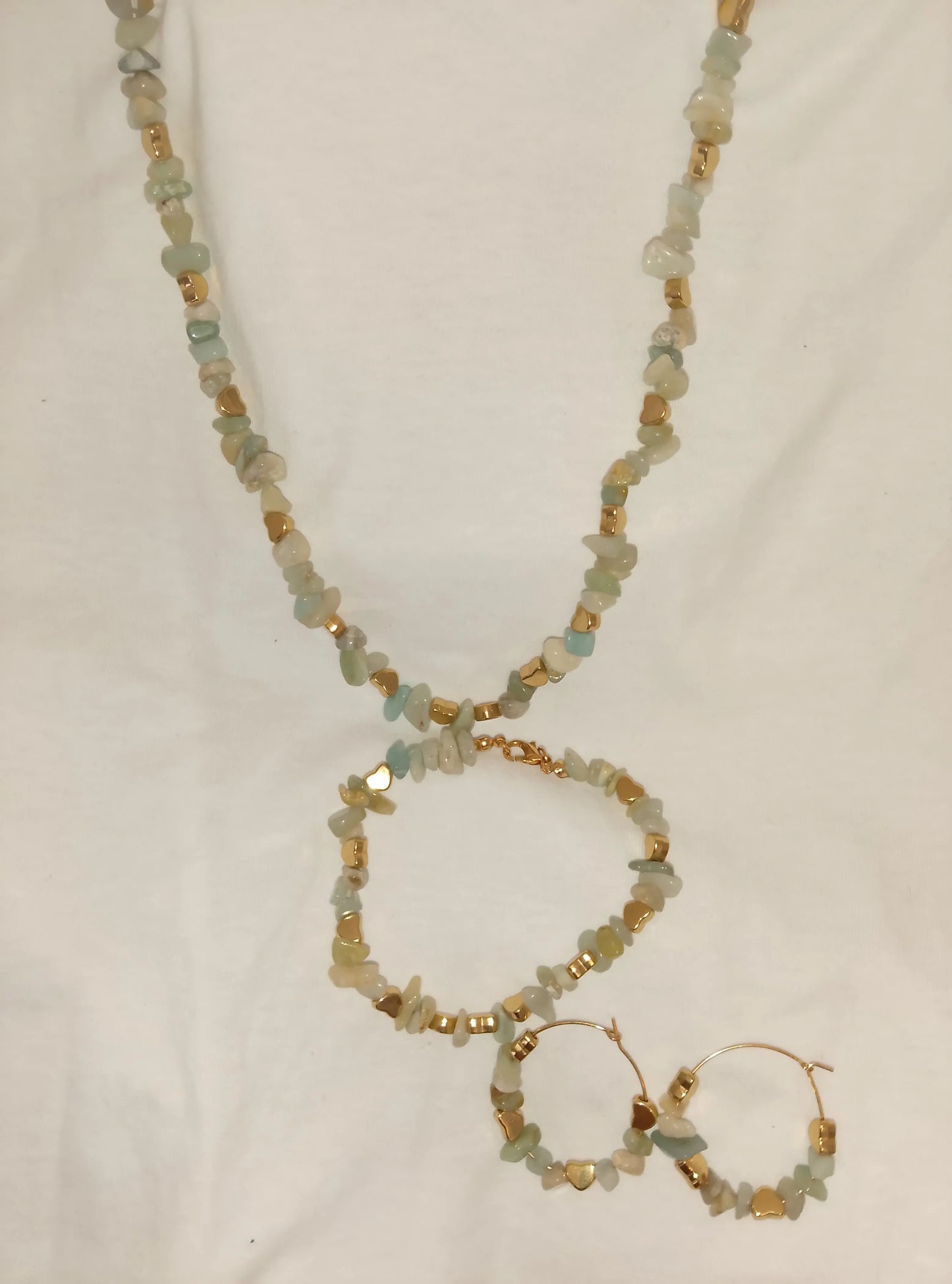 Beaded Handmade Jewelry Set Angel Wishes