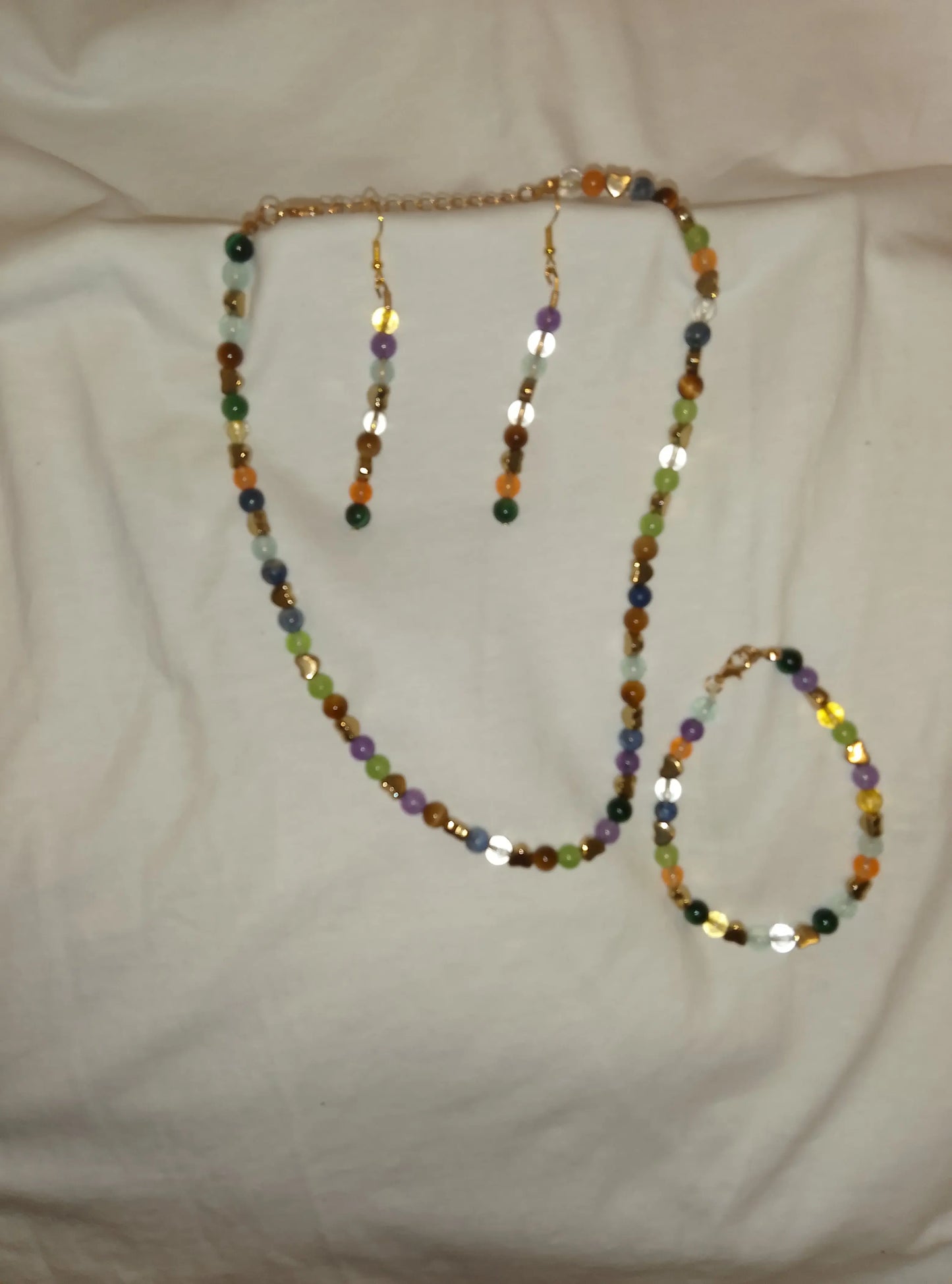 Beaded Jewelry Set Mixed stones beads Jewelry Angel Wishes