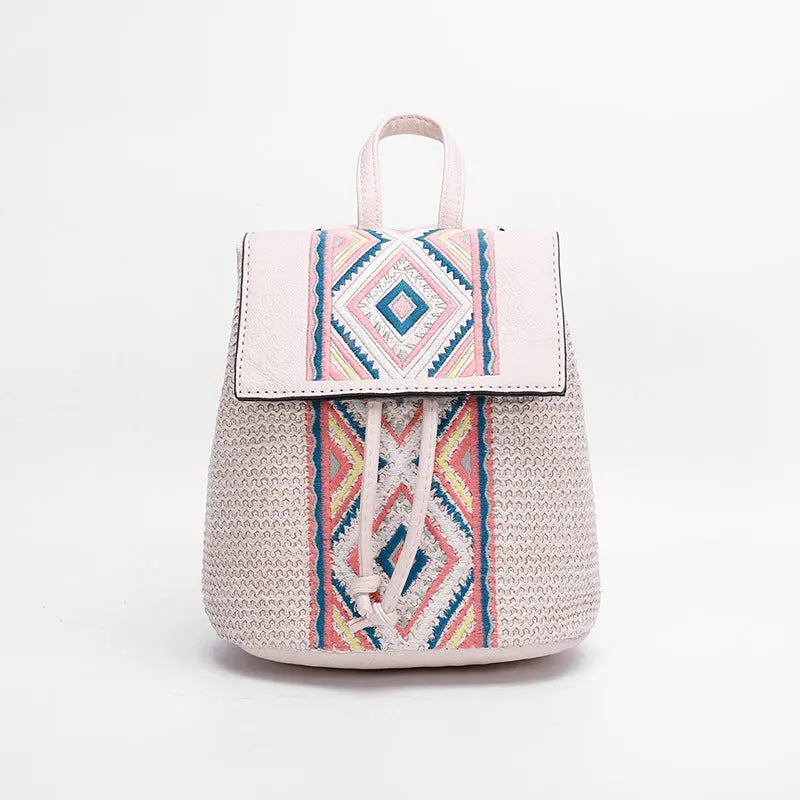 Women's Woven Diamond Shoulder Bag Angel Wishes