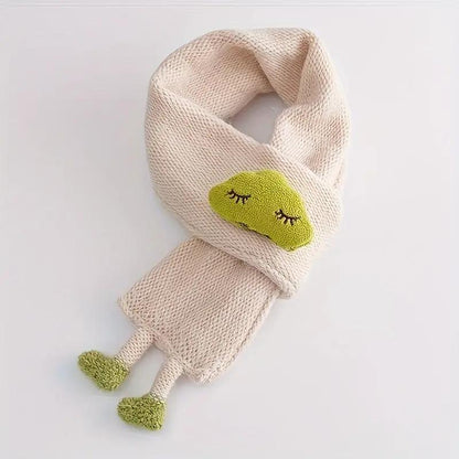 Children's Scarf, Girls Warm Knitted Scarf, Cute Cloud Neck Scarf For Autumn And Winter Kids Scarf Soft Warm Knit Neck Warmer Winter Classic Scarf For Boys Girls - Angel Wishes