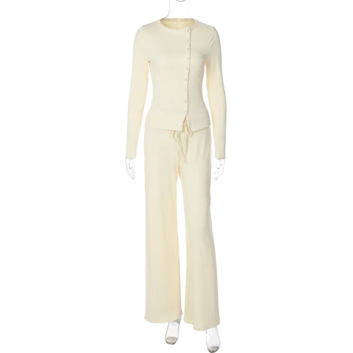 Long-sleeved Top And Trousers Two-piece Set Angel Wishes