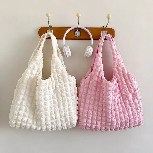 Cute Pleated Shoulder Bags Angel Wishes
