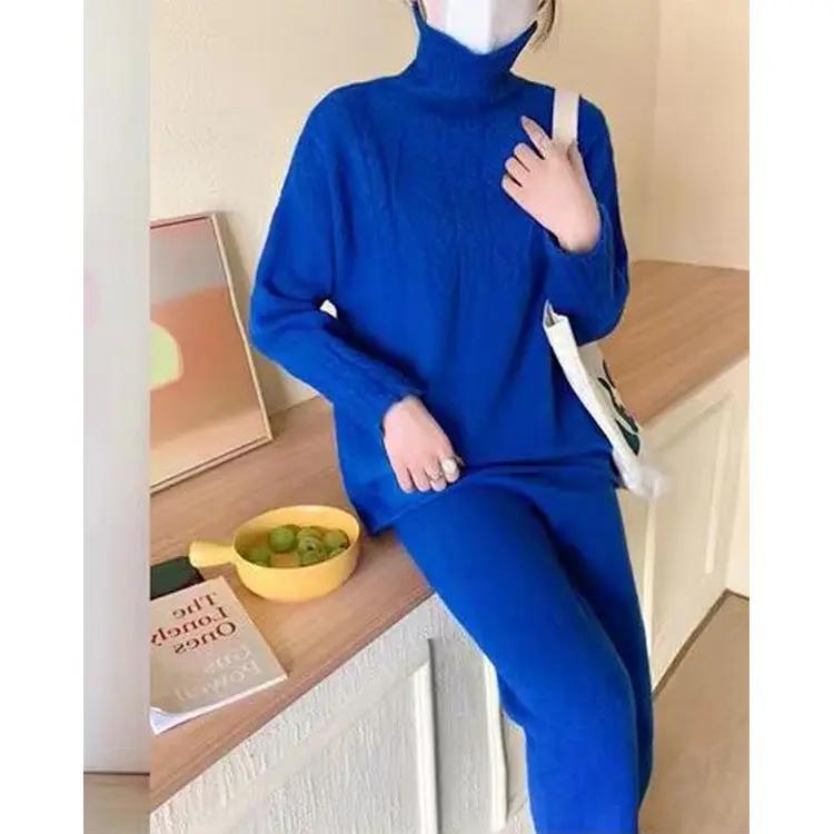 Sweater And Wide Leg Trousers Two-piece Angel Wishes