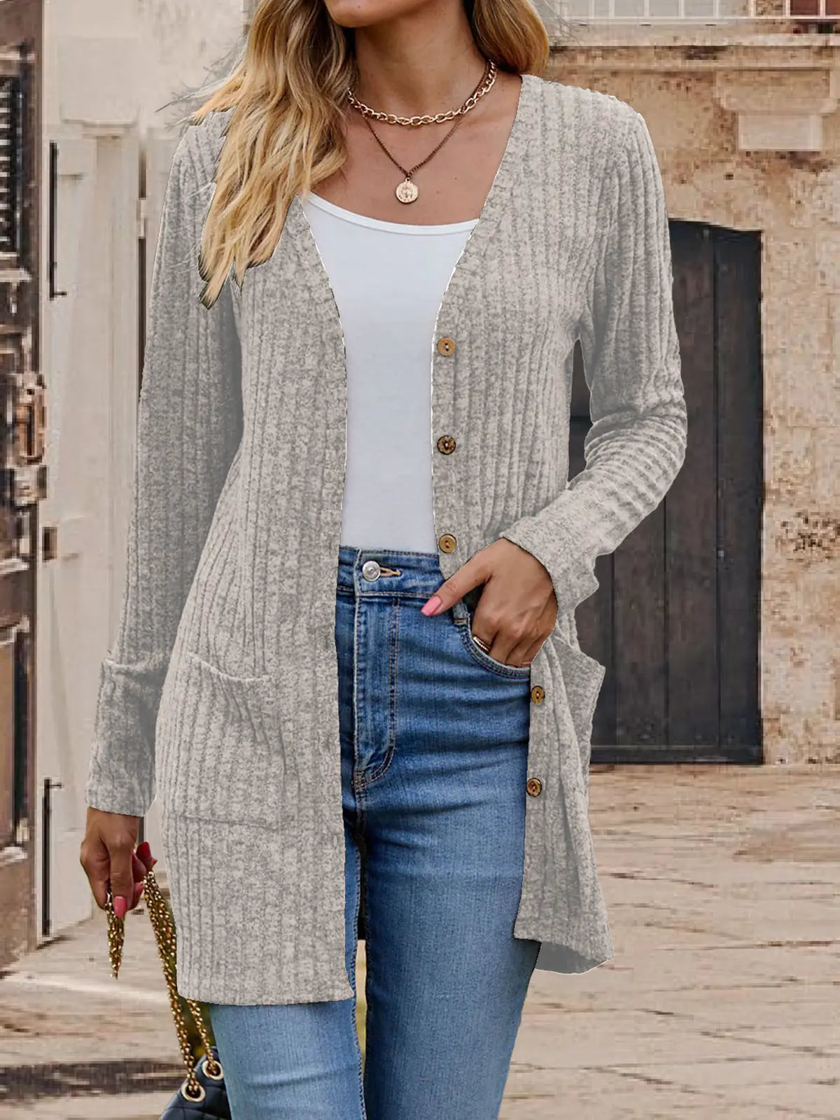 Fashion Knitted Cardigan Coat Angel Wishes