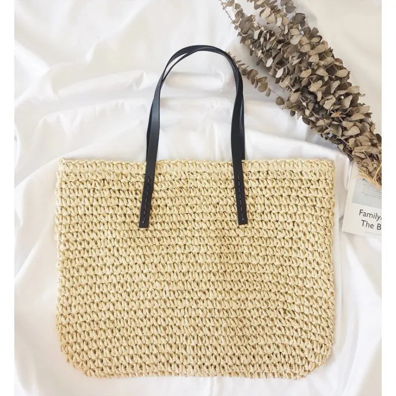 New Seaside Holiday Woven Bag Portable Angel Wishes