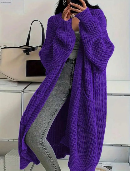 Loose Thick Knitted Cardigan Coat - Angel Wishes