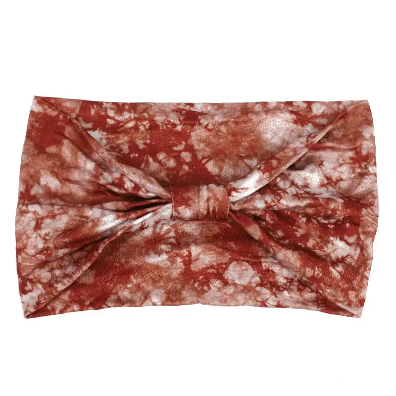 Tie-dye Sports Sweat-absorbent Hair Band Headscarf Angel Wishes