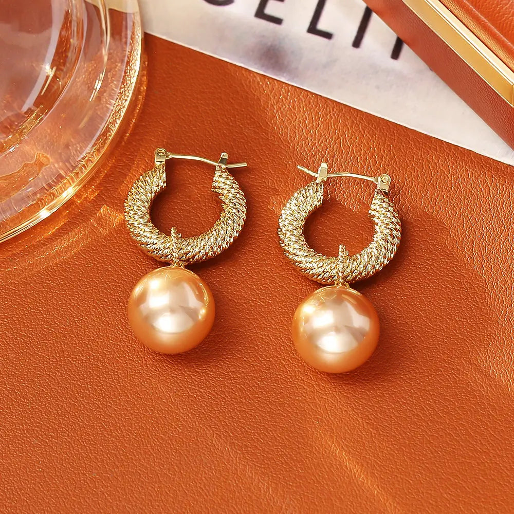 Pearl Earrings High-grade Fashion Special-interest Women Angel Wishes