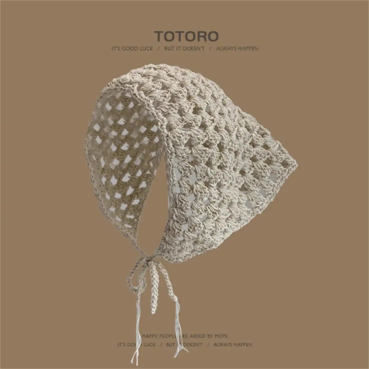 Knitted Hollow Crochet Triangle Headband For Women Angel Wishes