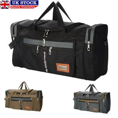 Men Extra Large Big Sports Gym Holdall Bag Travel Work Cabin Barrel Bag Angel Wishes