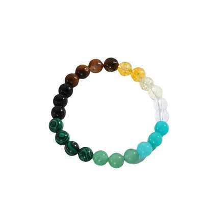 Natural Stone Bracelet Citrine Dongling Stone Malachite Bracelet Angel Wishes