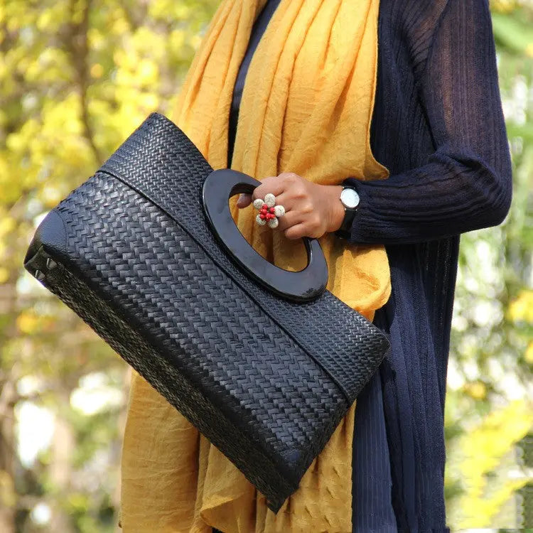 Handmade Rattan Handbag - Angel Wishes
