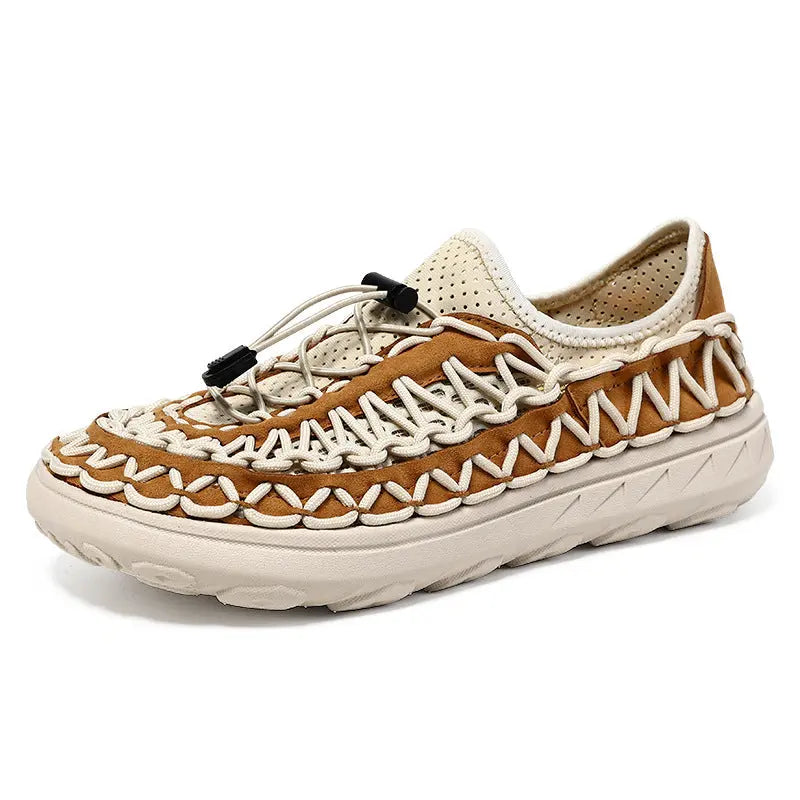 Mens Breathable Openwork Casual Mesh Slip-on Shoes Angel Wishes