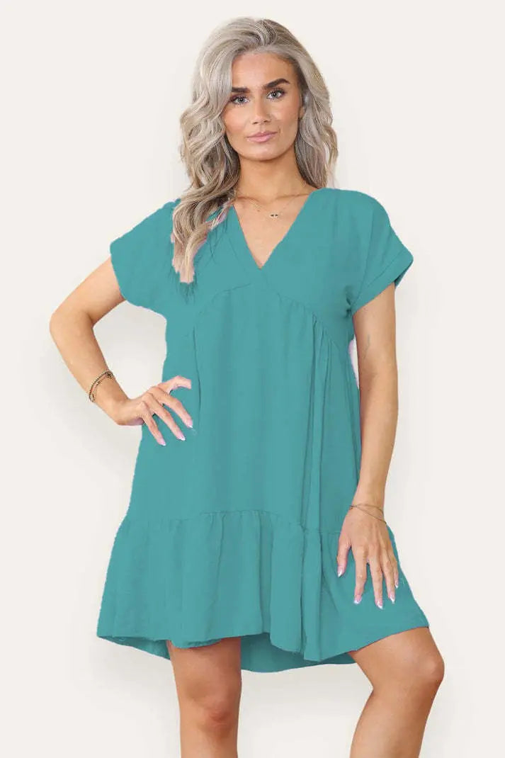 Fancy Style Tiered Smock Dress Angel Wishes