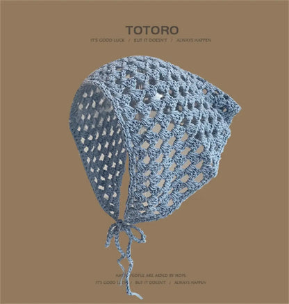 Knitted Hollow Crochet Triangle Headband For Women Angel Wishes