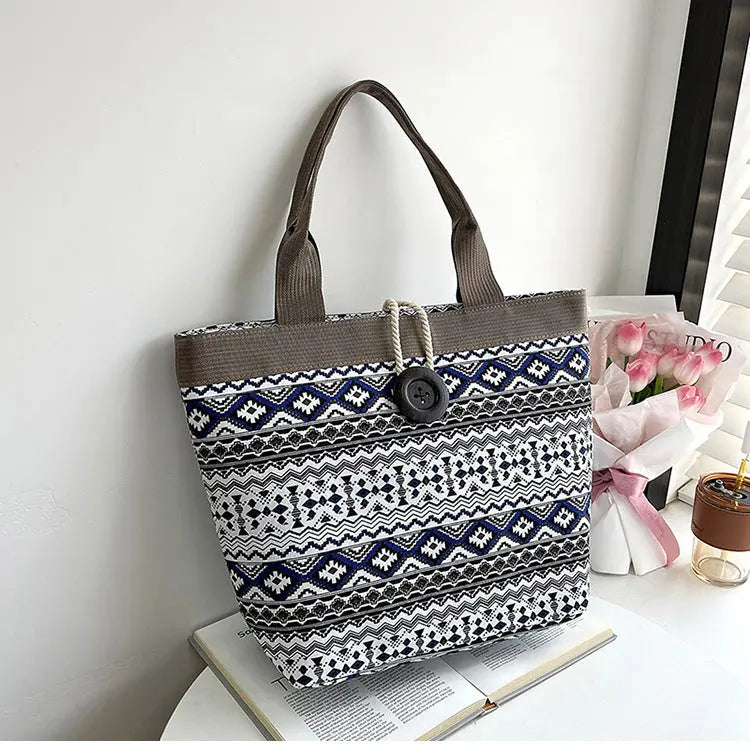 Ethnic Style Tote Bag - Angel Wishes