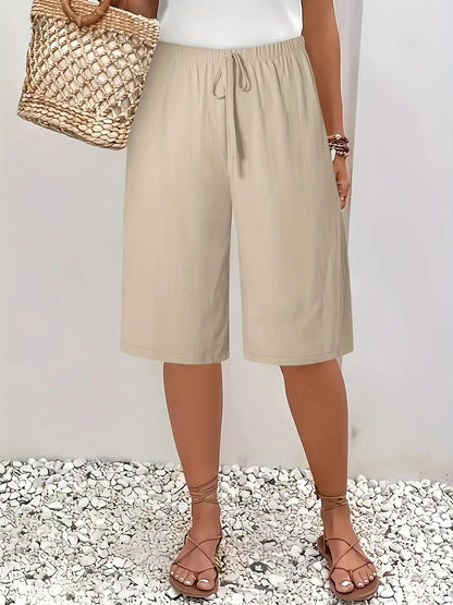 Casual Fashion Solid Colour or Cropped Shorts Angel Wishes