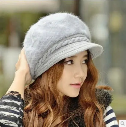 Ladies winter knitted beret Angel Wishes