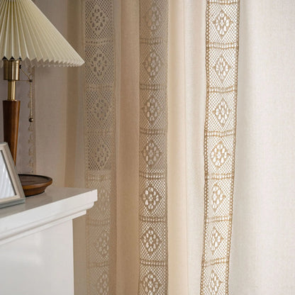 Curtain American Crochet Mesh Finished Product Angel Wishes