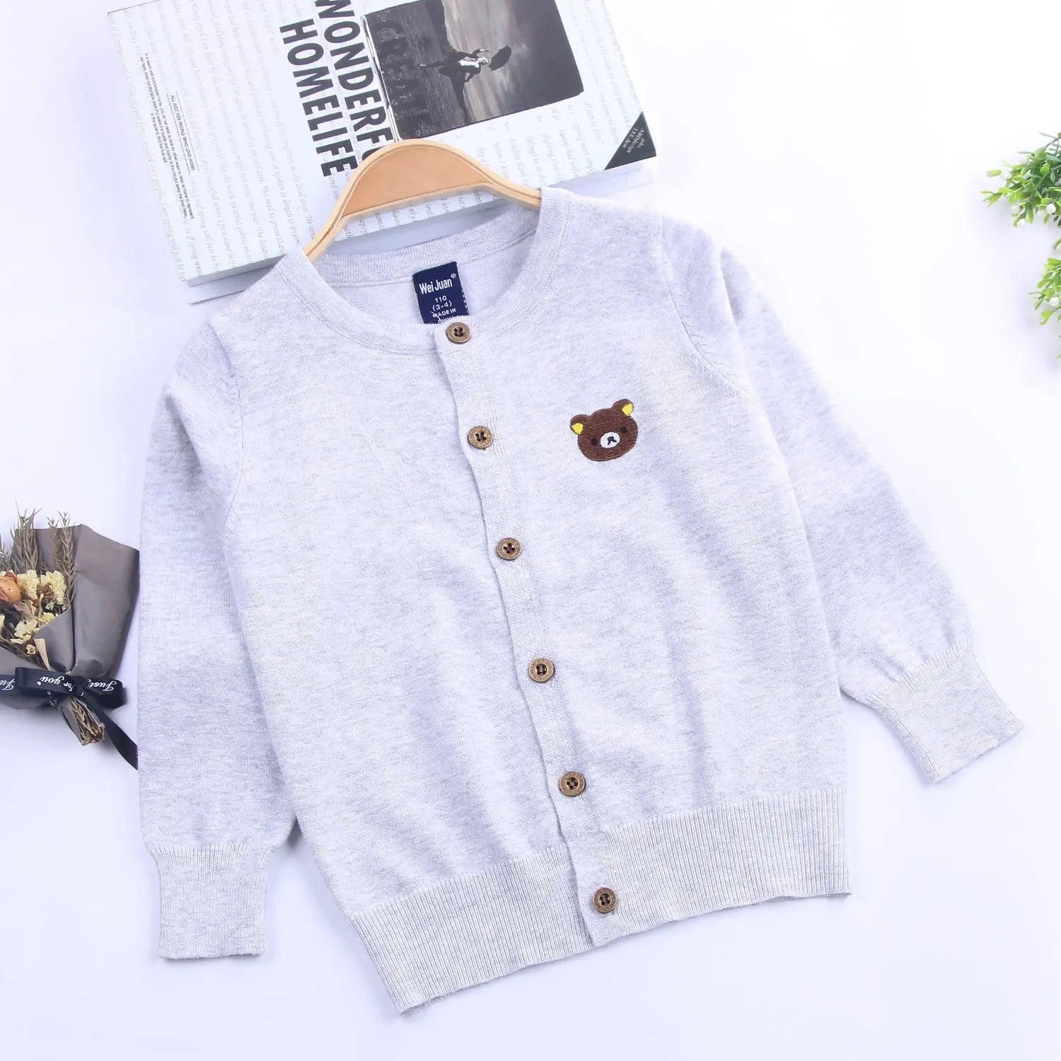 Classic Explosion Boys Knit Cardigan Thin Kids Jacket Angel Wishes